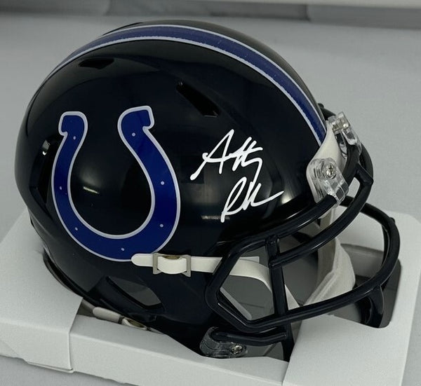 Colts ANTHONY RICHARDSON Signed Riddell ALTERNATE Speed Mini Helmet AUTO - FAN
