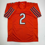 Autographed/Signed D.J. DJ Moore Chicago Orange Football Jersey Beckett JSA COA