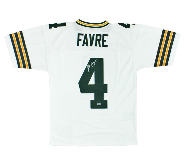 Brett Favre Signed Green Bay Packers Mitchell & Ness Legacy White NFL Med Jersey