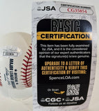 Bob Feller & Ralph Kiner Dual Autographed/Inscribed MLB Baseball JSA COA