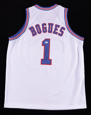 Muggsy Bogues Signed Hornets Jersey (PSA COA) Charlotte's 1987 1st Round Pick