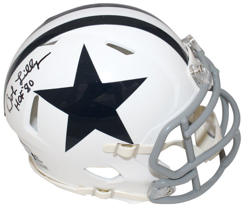 Bob Lilly Signed Dallas Cowboys TB '60-'63 Mini Helmet w/HOF BAS 40158