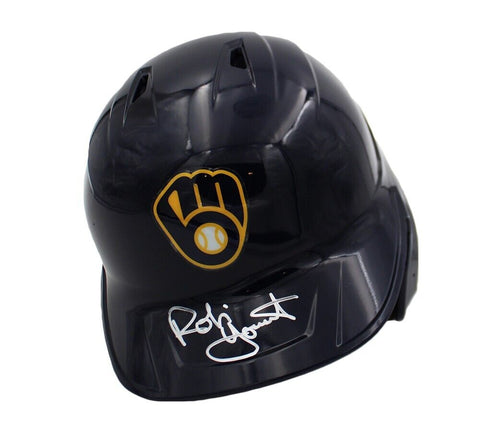 Robin Yount Signed Milwaukee Brewers Rawlings Replica Mach Pro MLB Helmet