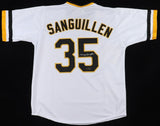 Manny Sanguillen Signed Pittsburgh Pirates Jersey (TSE) 2xWorld Series Champion