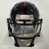 Autographed/Signed Terrell Davis HOF 17 Denver Broncos Speed Mini Helmet JSA COA