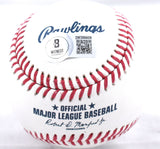 Marquis Grissom Signed Rawlings OML Baseball w/ 95 WS Champ - Beckett W Hologram