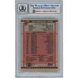 Joe Montana Autographed/Signed 1990 Topps #515 Slab Trading Card Beckett 49930