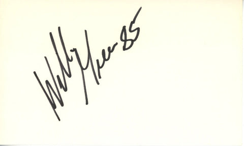 Willie Green Autographed Denver Broncos Index Card Beckett 45364