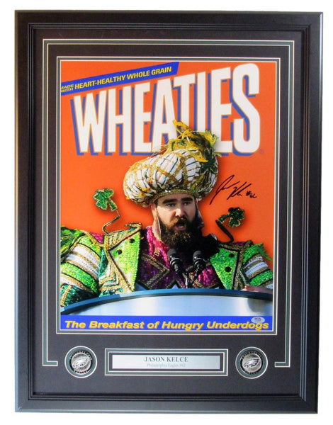 Jason Kelce Eagles Signed/Autographed 16x20 Photo Framed PSA/DNA 207857