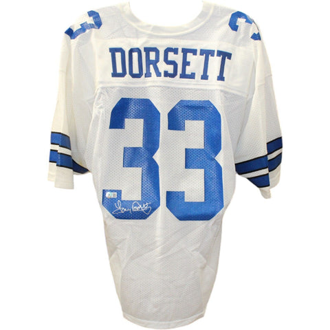Tony Dorsett Signed Dallas Cowboys Russell White 48 Jersey Beckett 48481