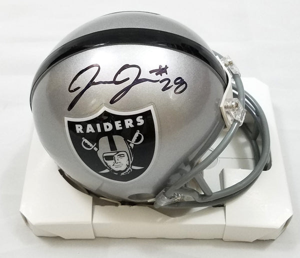 Josh Jacobs Autographed Las Vegas Oakland Raiders Mini Helmet Beckett Witnessed