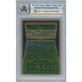 Joe Theismann Autographed 1975 Topps #416 Slabbed Trading Card Beckett 50348
