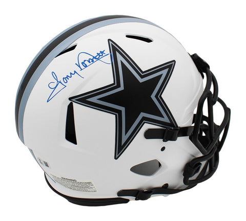 Tony Dorsett Signed Dallas Cowboys Speed Authentic Lunar NFL Helmet