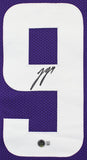 J.J. McCarthy Authentic Signed Purple Pro Style Jersey BAS Witnessed