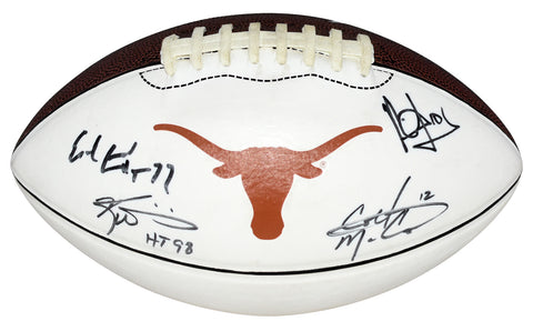 EARL CAMPBELL RICKY WILLIAMS VINCE YOUNG COLT McCOY SIGNED TEXAS NIKE FOOTBALL