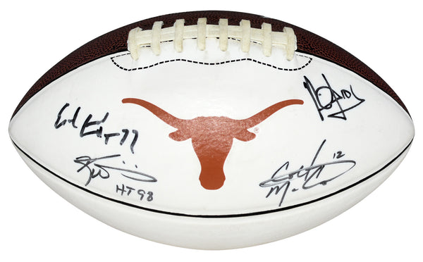 EARL CAMPBELL RICKY WILLIAMS VINCE YOUNG COLT McCOY SIGNED TEXAS NIKE FOOTBALL