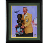 Brett Favre Signed Green Bay Packers Framed 16x20 NFL Hall of Fame Speech Photo