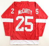 Darren McCarty Signed Detroit Red Wings Jersey Inscribed "4x SC Champ" (Beckett)