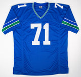 Walter Jones Signed Seattle Seahawks Jersey (JSA COA) 9xPro Bowl Tackle / O-Line
