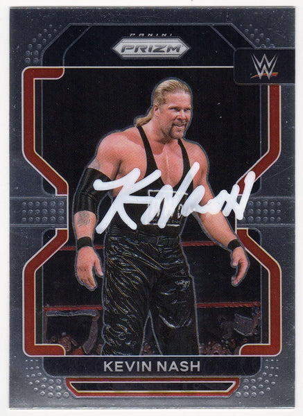 Kevin Nash Signed 2022 Panini Prizm WWE Wrestling Card #113 - (SCHWARTZ COA)