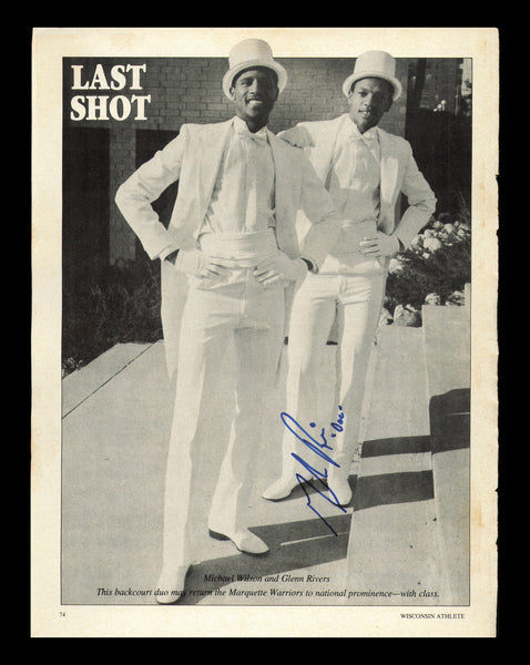 Glenn Doc Rivers Autographed Signed 8x11 Magazine Photo Marquette SKU #238119