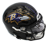 Jamal Lewis Signed Baltimore Ravens Speed Flex Mid-Size Midi Helmet - 2k Rusher