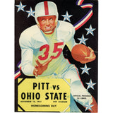 Ohio State Buckeyes vs Pittsburgh Panthers 11/10/1951 Gameday Magazine 59326