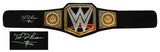 Ted DiBiase Signed WWE World Championship Replica Wrestling Belt -(SCHWARTZ COA)