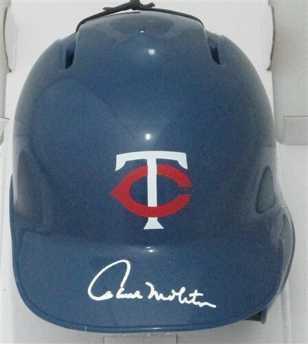 Minn Twins PAUL MOLITOR Signed Rawlings Mini Helmet AUTO - HOF - WS Champ - JSA