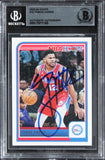 76ers Tobias Harris Authentic Signed 2023 Hoops #10 Card BAS Slabbed