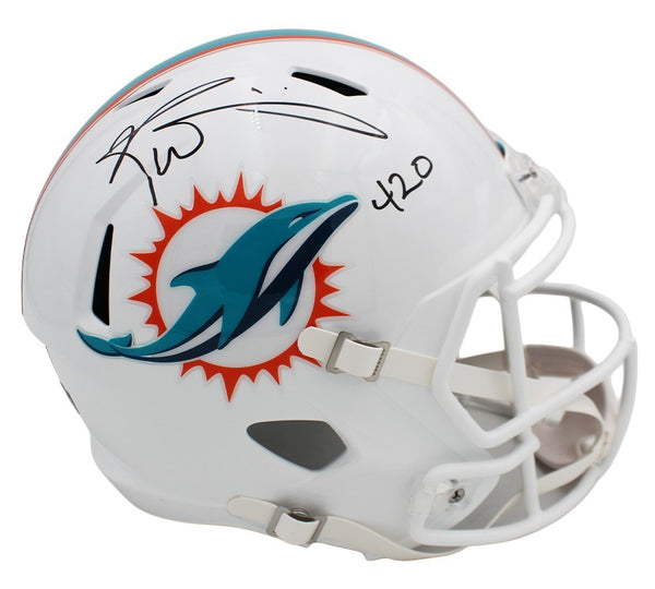 Ricky Williams Signed Miami Dolphins Speed Full Size NFL Helmet with "420" Insc.