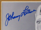 Johnny Lattner Notre Dame Signed/Autographed 8x10 B/W Photo Framed JSA 165805