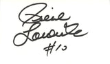 Pierre Larouche Autographed New York Rangers Index Card Beckett 45274