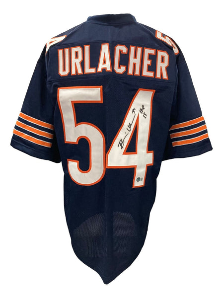 Brian Urlacher Signed Custom Navy Blue Pro-Style Football Jersey HOF 18 BAS