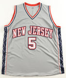Jason Kidd Signed New Jersey Nets Jersey (Beckett) #2 Overall Pck 1994 Draft