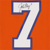 John Elway Broncos Autographed Mitchell & Ness Orange Replica Jersey - Fanatics