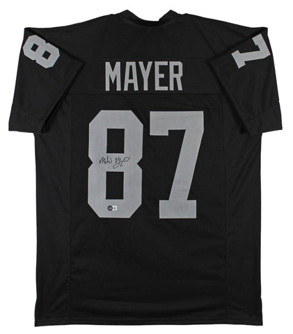 Michael Mayer Authentic Signed Black Pro Style Jersey BAS Witnessed