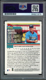 2000 Topps Traded Miguel Cabrera RC Blue Ink On Card PSA/DNA Auto GEM MINT 10