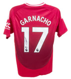 Alejandro Garnacho Signed Manchester United Adidas Soccer Jersey (Beckett)Winger