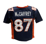 Ed McCaffrey Autographed/Signed Pro Style Jersey Navy Beckett 40250