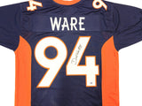 Denver Broncos DeMarcus Ware Autographed Signed Blue Jersey PSA/DNA