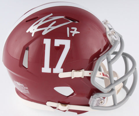 Kenyan Drake Signed Alabama Crimson Tide Mini Helmet (JSA COA) Dolphins R.B.