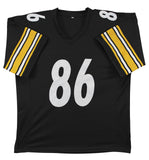 Hines Ward Authentic Signed Black Pro Style Jersey Signed On #8 BAS Witnessed