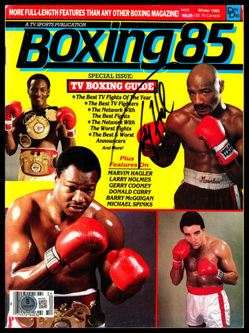 Larry Holmes Autographed Signed Magazine Beckett BAS QR #BM37859