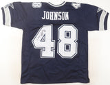 Daryl Johnston Signed Dallas Cowboys Jersey Inscribed "Moose" (JSA COA) Fullback