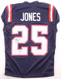 Marcus Jones Signed New England Patriots Jersey (Beckett) 2022 Draft Pick / DB