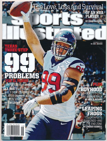 November 17, 2014 J.J. Watt Sports Illustrated NO LABEL Newsstand Texans