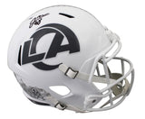 Rams Jared Verse Signed Salute To Service III Full Size Speed Rep Helmet BAS Wit