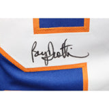 Bryan Trottier Autographed/Signed Pro Style Blue Jersey JSA 43526