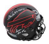 Reed, Thomas, Levy & Kelly Signed Buffalo Speed Authentic Eclipse NFL Helmet